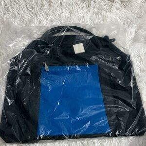 Vintage 00s Liz Claiborne Black & Blue Travel/Gym Bag